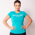 camiset save our planet blue