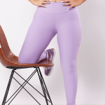 legging pocket light purple and cotton