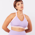 top ultra light purple and cotton