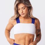 top strip white and blue