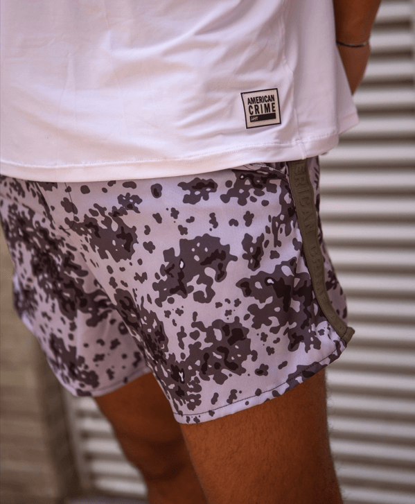 short boardshort black and grey print 2