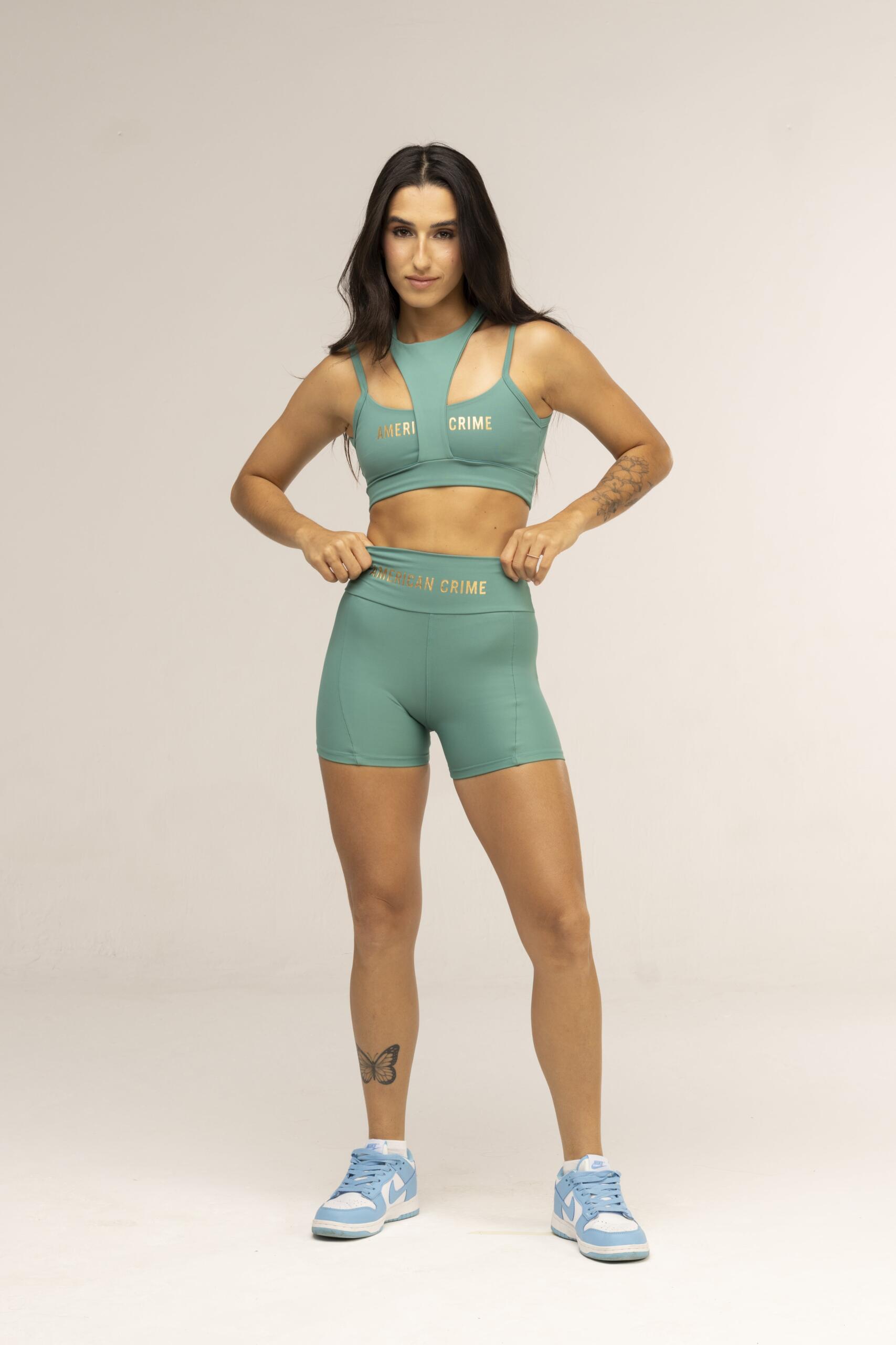 Short Deep V Teal 3-min