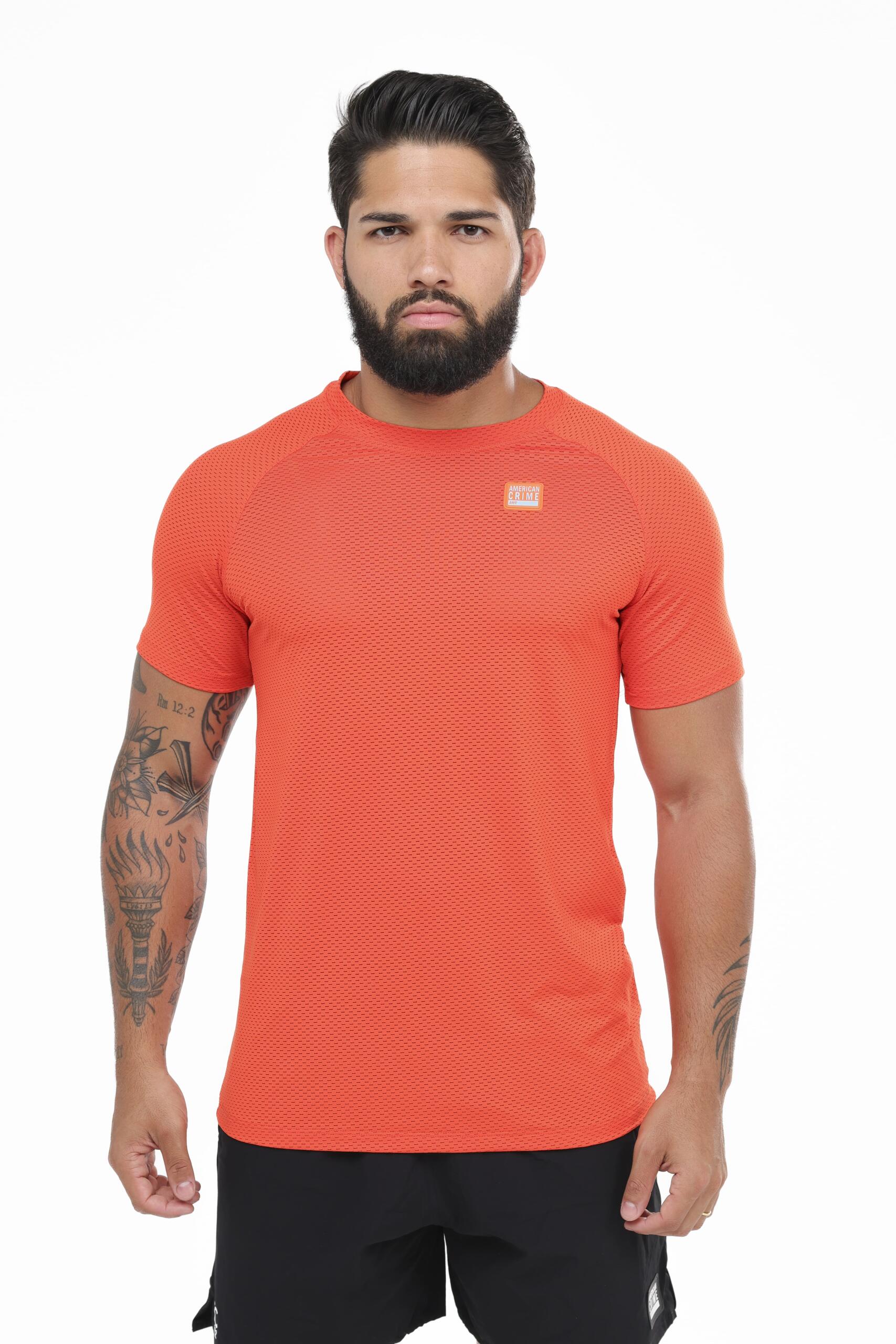 Camiseta Training Air Shoulder Tangerine-min