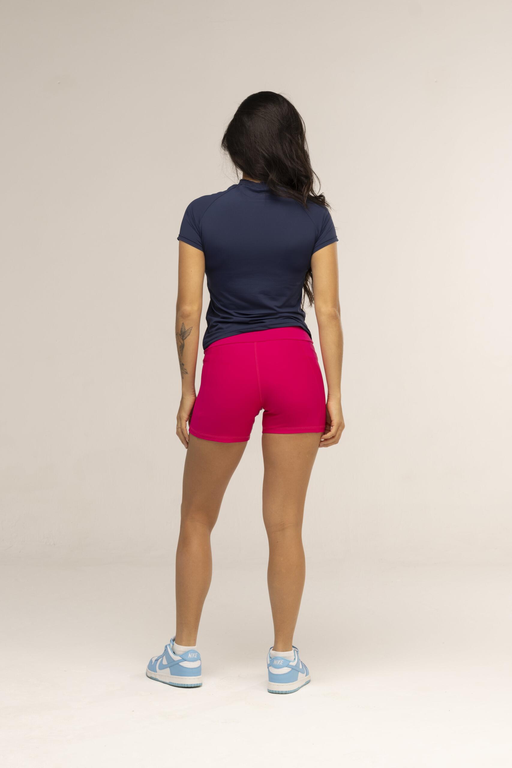 Short Hot Pink Ac Logo 3-min