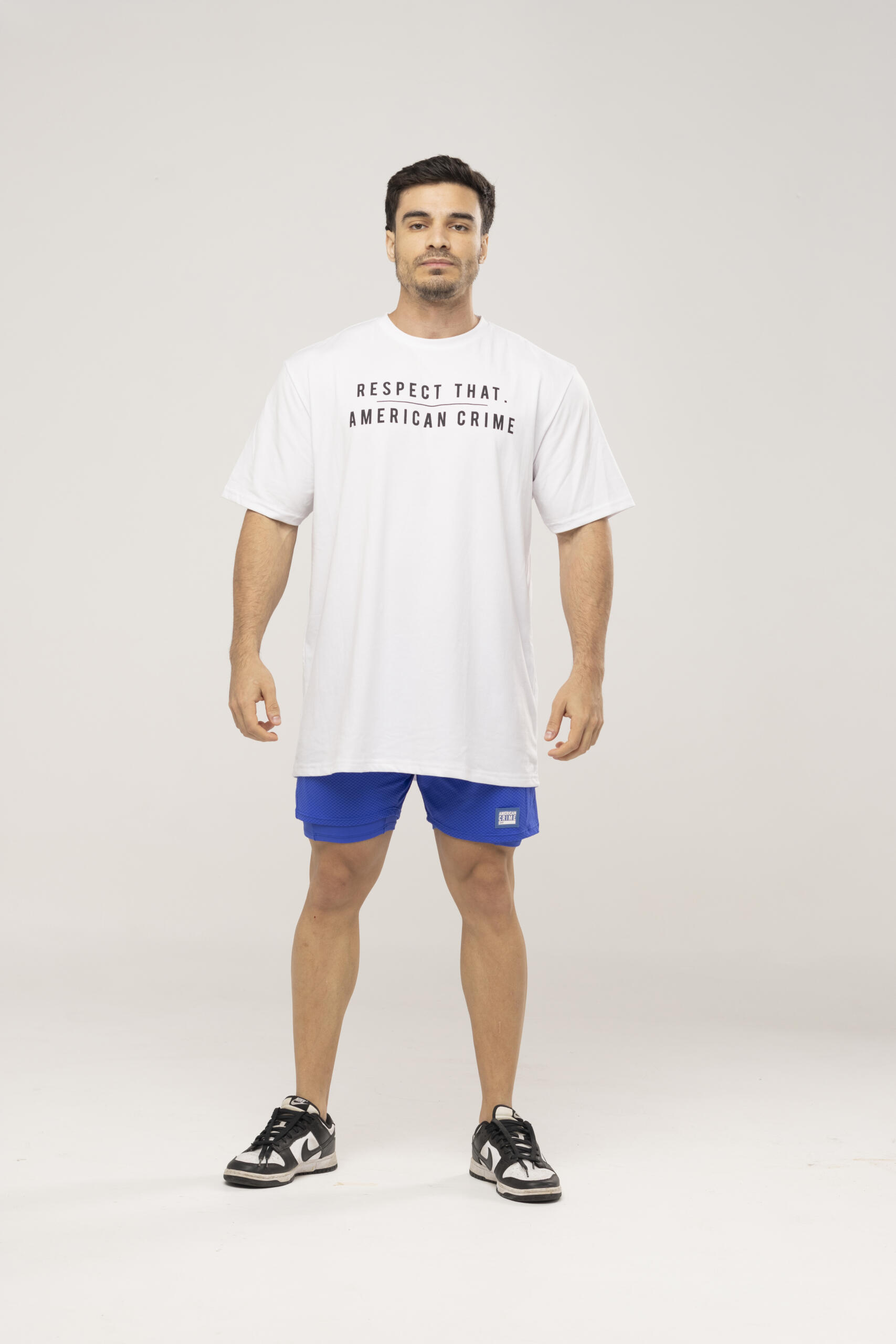 Longe – frente camisa algodão branca respect