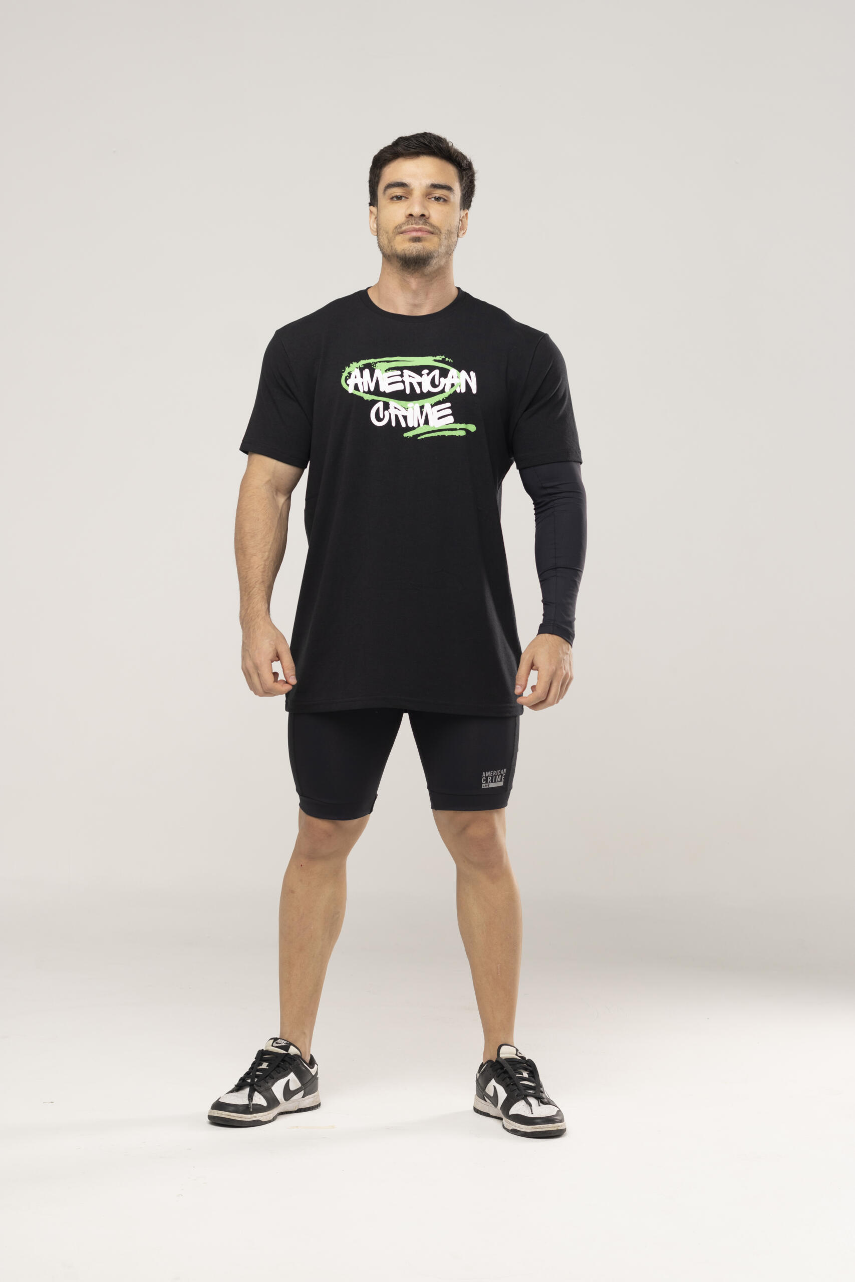 Longe frente – camisa algodão estampa atrás