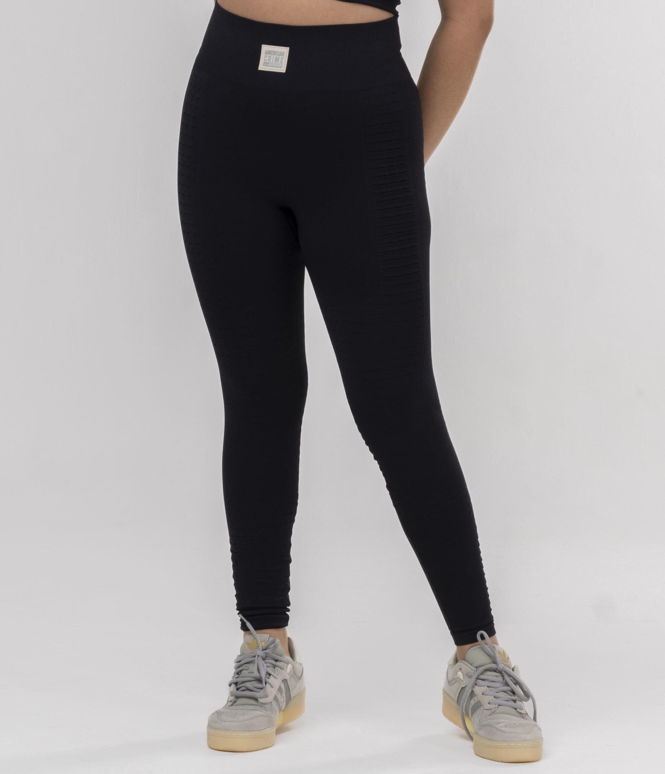 Black nude logo legging